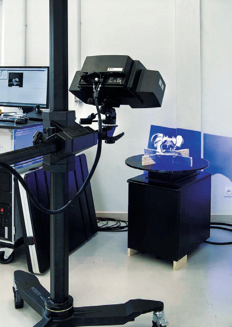 图1 用GOM ROT640转台结合GOM扫描仪实现半自动化测量