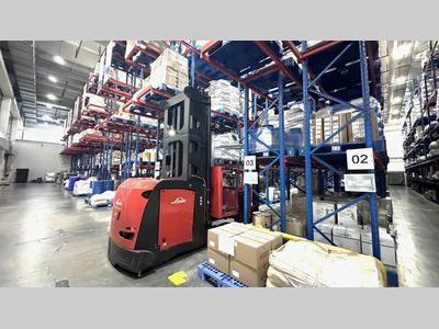 林德窄通道三向堆垛叉车助力保健品行业物流高效运转