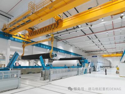 全天候生产和运行，德马格起重机造纸厂物料搬运方案