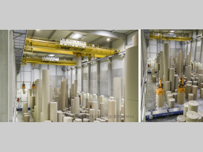 灵活高效的纸卷搬运，德马格全自动起重机造纸厂应用