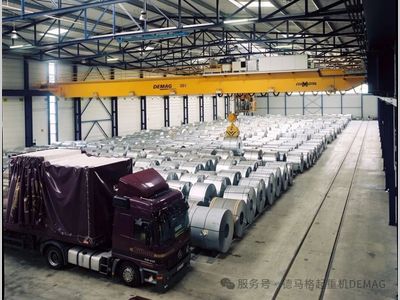 精准和可靠，德马格全自动起重机汽车厂钢卷仓库应用