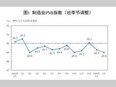 【数据发布】2026年2月份制造业PMI为49%