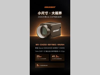 小尺寸 大视界 | 海康机器人 25MP超小型高速相机重磅发布