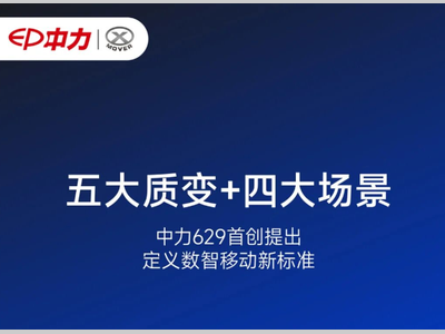 五大质变、四大场景！中力629实景大秀还藏着这些“大招”！