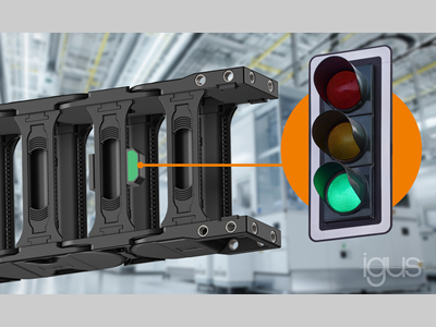 交通信号灯式维护：igus让拖链的运行状态一目了然