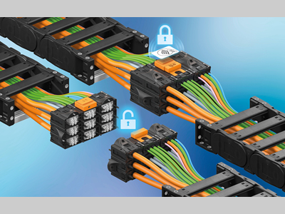 为拖链提供更强安全保障：igus推出用于模块化接头（Module Connect）的RFID锁