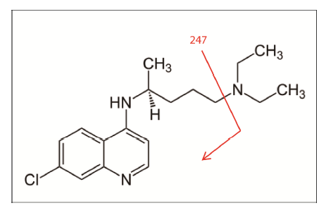 图1为氯喹的结构式