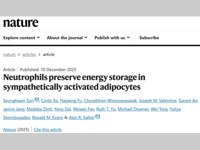 Nature | 中性粒细胞，竟是脂肪卫士：中性粒细胞会受内脏脂肪召唤，分泌IL-1β抑制脂肪分解，防止能量过度流失