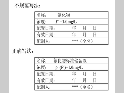 如何填写实验室溶液标签！