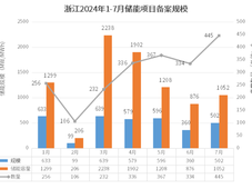 共445个！浙江省2024年7月储能项目备案清单公布 附项目全表