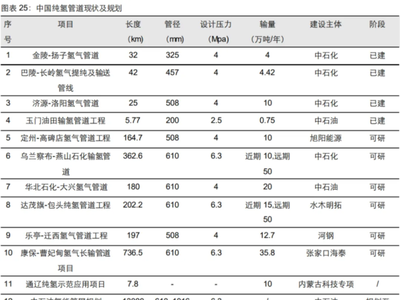 2024年中国管道输氢发展现状