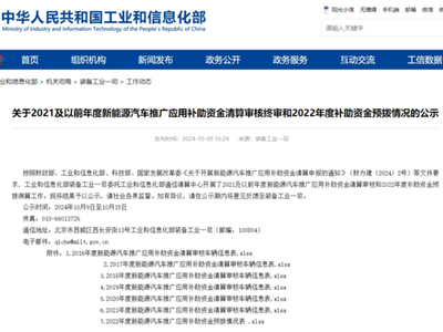1.69亿新能源汽车推广应用补助资金公布！