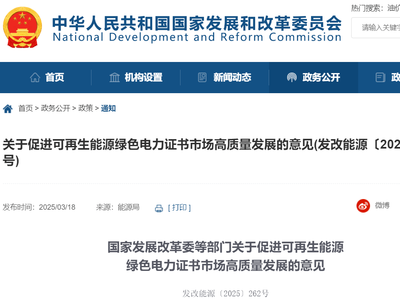 政策解析：国家发改委等五部门重磅发布 强制绿证消费！