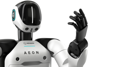 海克斯康工业双足轮式人形机器人AEON